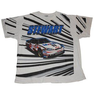 Tony Stewart Office Depot #14 T-Shirt Men's NASCAR All Over Print AOP Zebra 2XL